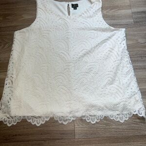 White Lace Tank Top